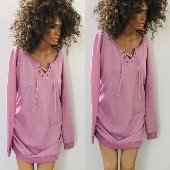 LAST ONE! ISABEL MATERNITY NWT Lace-Up TUNIC TOP / MINI DRESS S - Picture 9 of 16